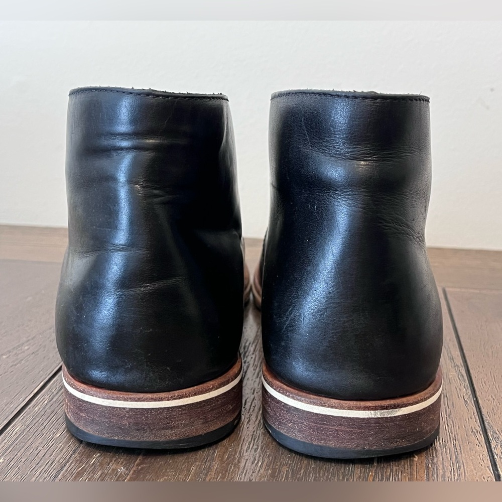 Helm Black Leather Chukka Boots Mens size 8 - Picture 9 of 12